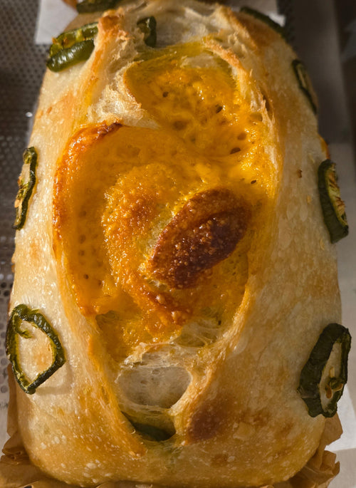 Jalapeno Cheddar Sourdough Bread