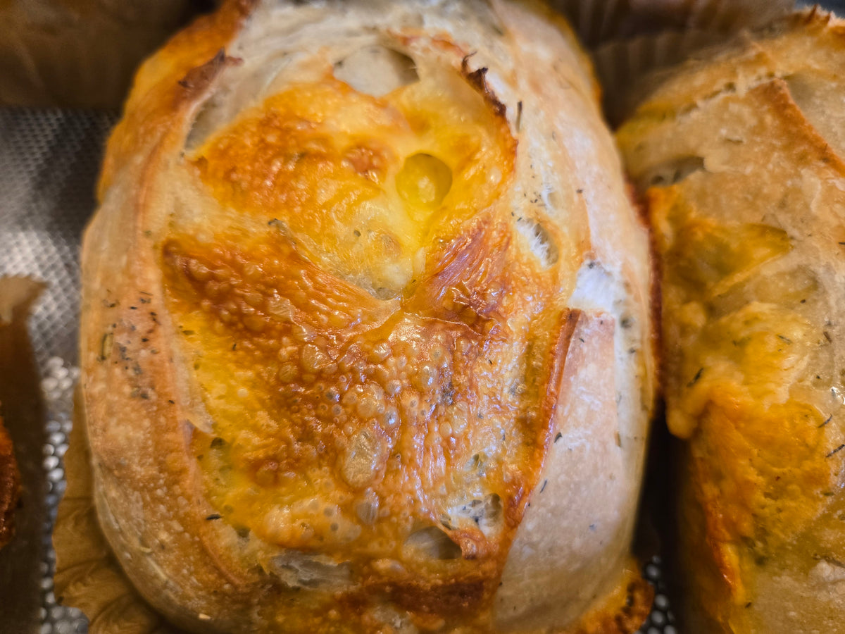 Gouda, Rosemary and Thyme Sourdough Bread